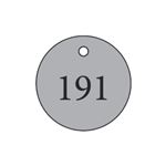 Metal Tags - Round - Blank 1 1/4" Diameter - Hole Size 3/16